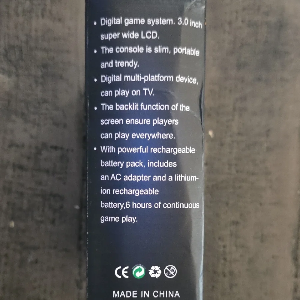 Handheld Gaming Console - Black